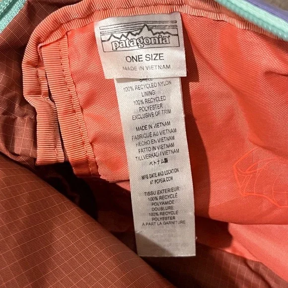 Patagonia Atom Sling 8L Backpack Bag Purple Orange Ripstop 48262 One Size - Picture 5 of 7